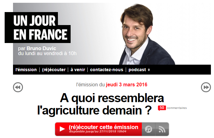 France inter agriculture numérique