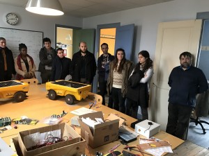 Les étudiants dans les locaux de vitirover